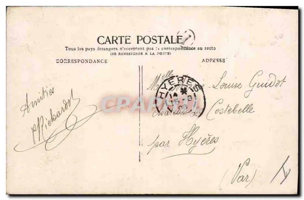 Mädchen in einem Wagen — Stebbins Phot. — F.K. Paris, Nr. 228 - Rückseite