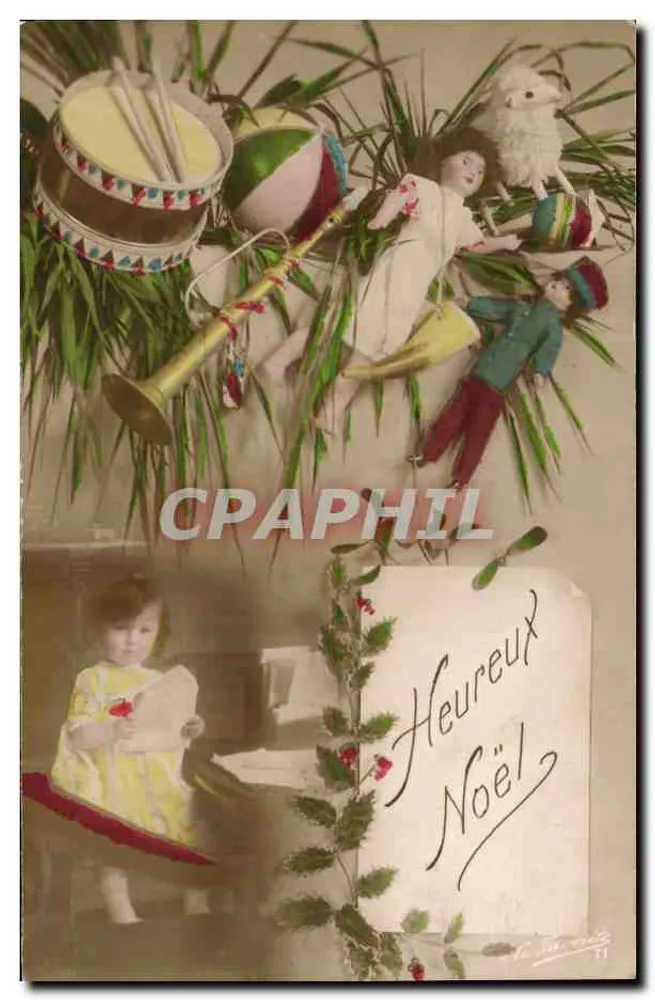 Weihnachten — Spielzeuge und Kind — Artige Paris - Vorderseite