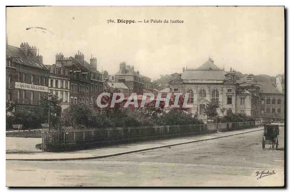 Dieppe — Paleis van Justitie — G. Faindoux, n° 780 - Voorkant