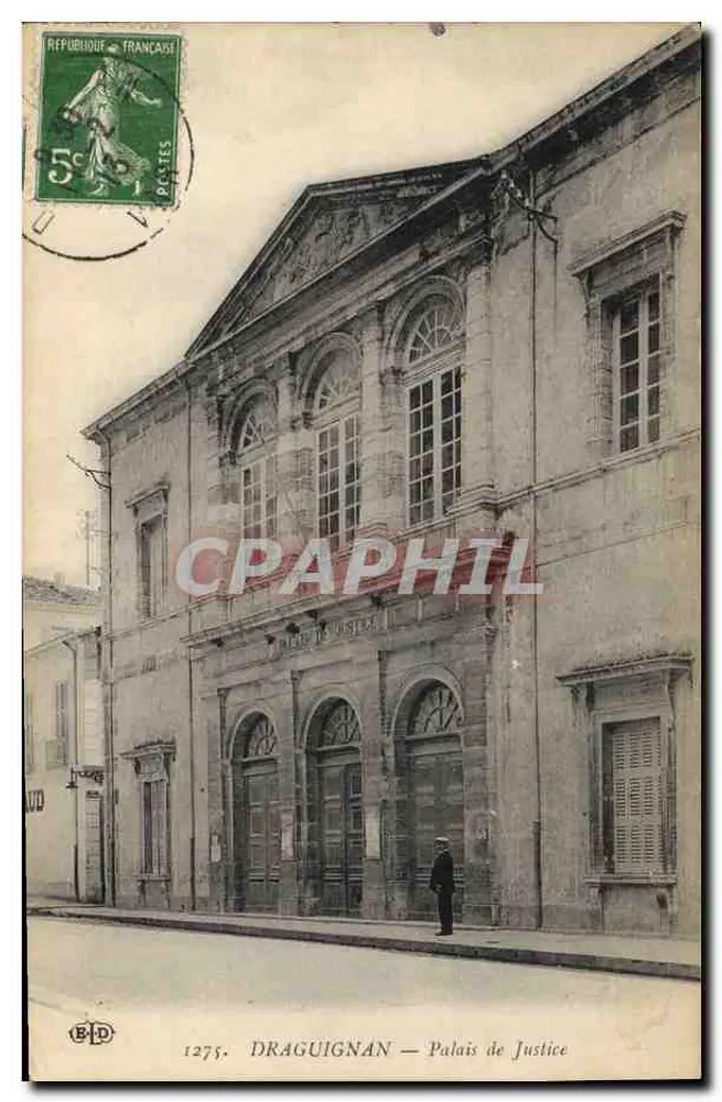 Draguignan — Palácio de Justiça — B.P.D. n°1275 - Frente