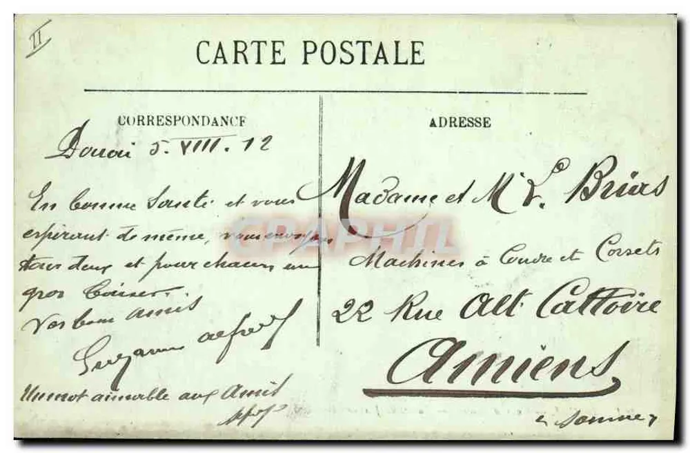 Douai — Cour d'Assises — Palais de Justiça — LL. n° 401 - Verso