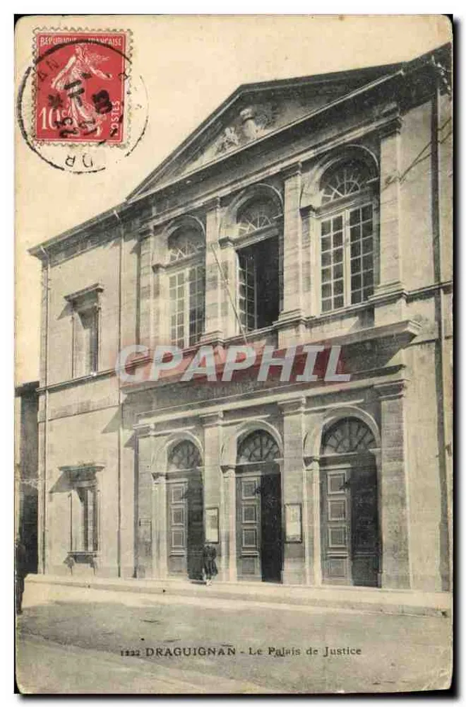 Draguignan — Le Palais de Justice — éditeur imprimeur non visible - Awers