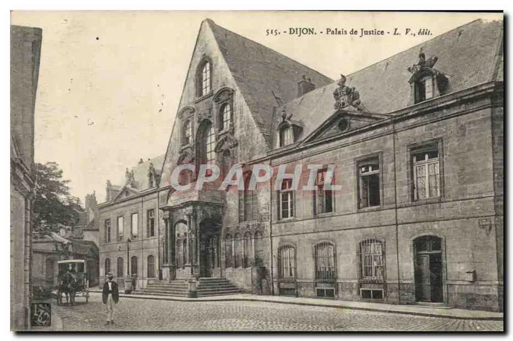 Dijon - Palais de Justice — L. P., édit. — n° 515 - Frente