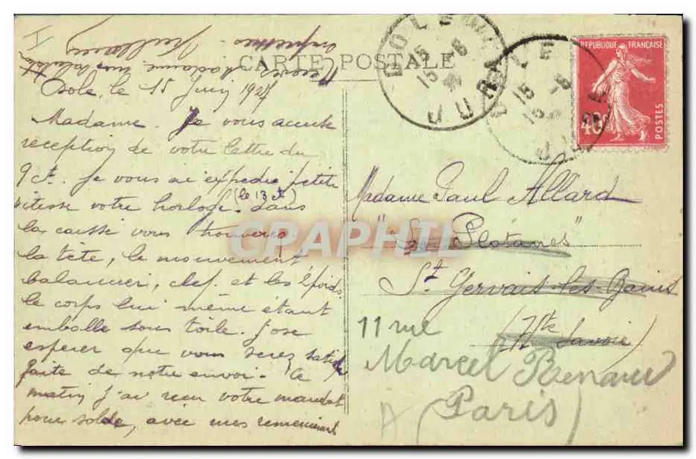 Dole (Jura) — Poço forjado — Cour do Palácio de Justiça — Rèth & Cliché Favier, n°74 - Verso