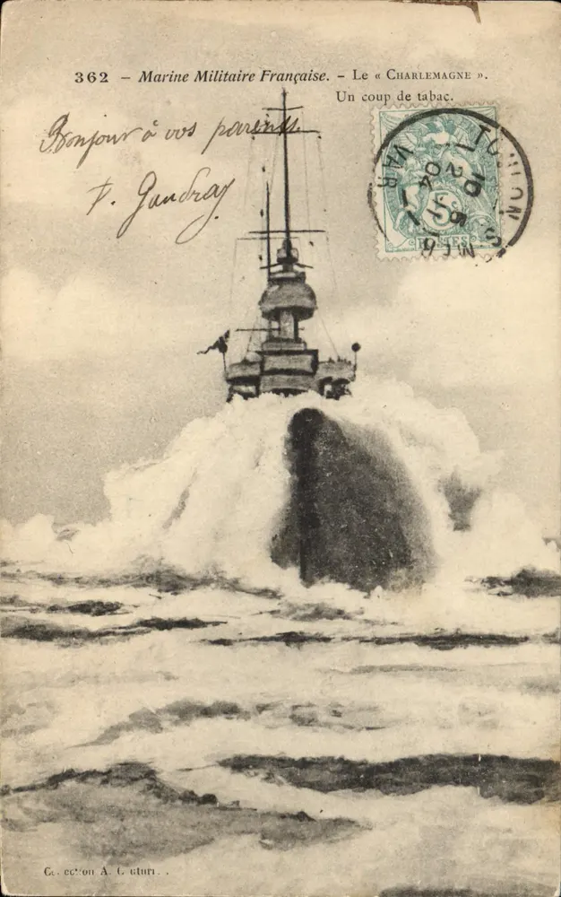 O « Charlemagne » — Marinha Militar Francesa — n° 362 — editor A. C. Luturi - Frente