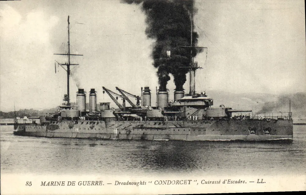 Dreadnought "Condorcet", Schlachtschiff der Flotte — LL. — Kriegsmarine — n°85 - Vorderseite