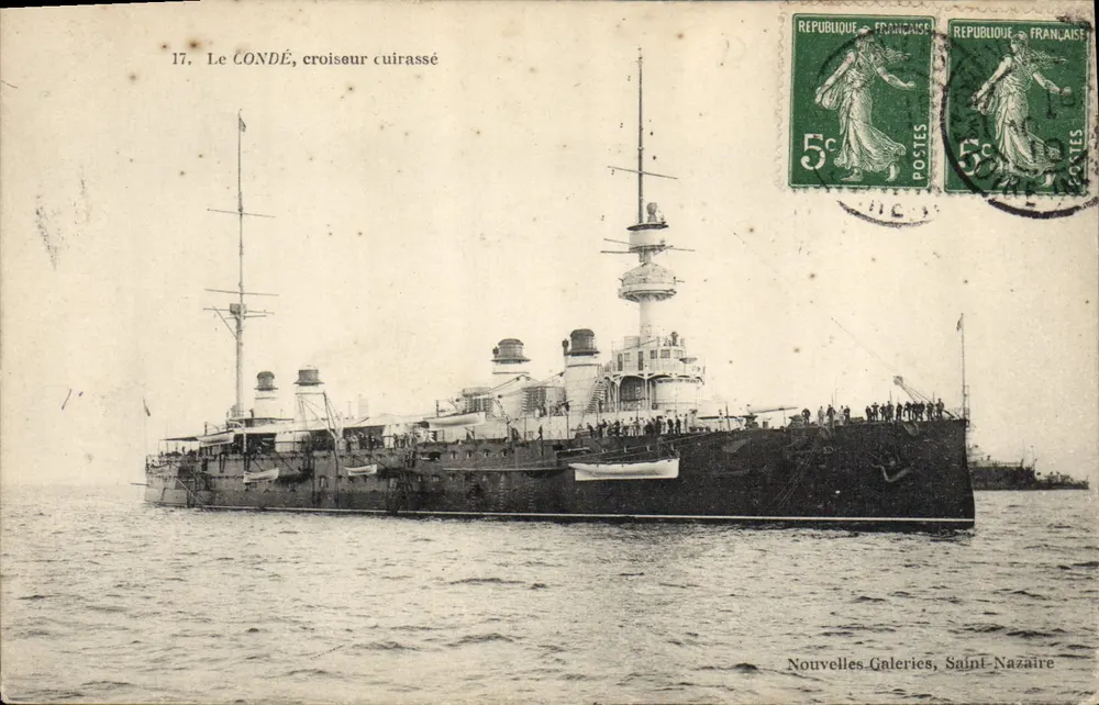 Le CONDÉ, Panzerkreuzer — Nouvelles Galeries, Saint-Nazaire - Vorderseite