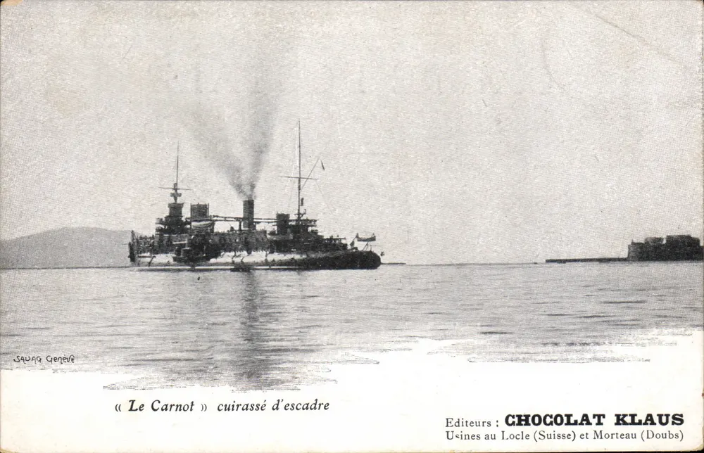 Le Carnot — Schlachtschiff — Verlage: CHOCOLAT KLAUS - Vorderseite