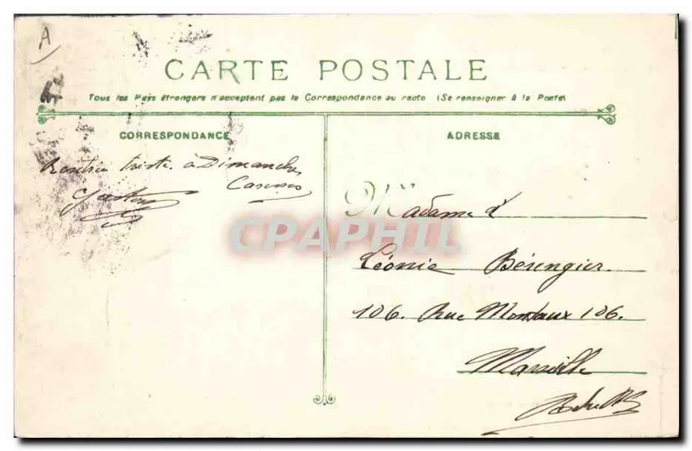 Cuirassé Carnot — Marine Militaire Française — Phototypie Marius Bar — Toulon - Rückseite