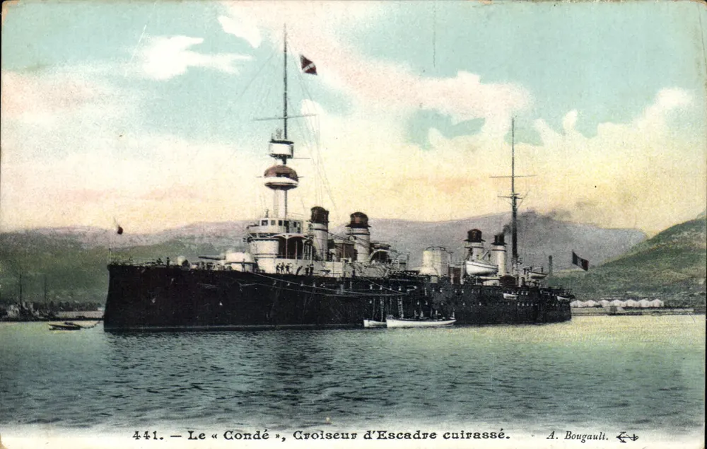 Der « Condé », gepanzerte Flottenschlachtschiff — A. Bougault, n° 441 - Vorderseite