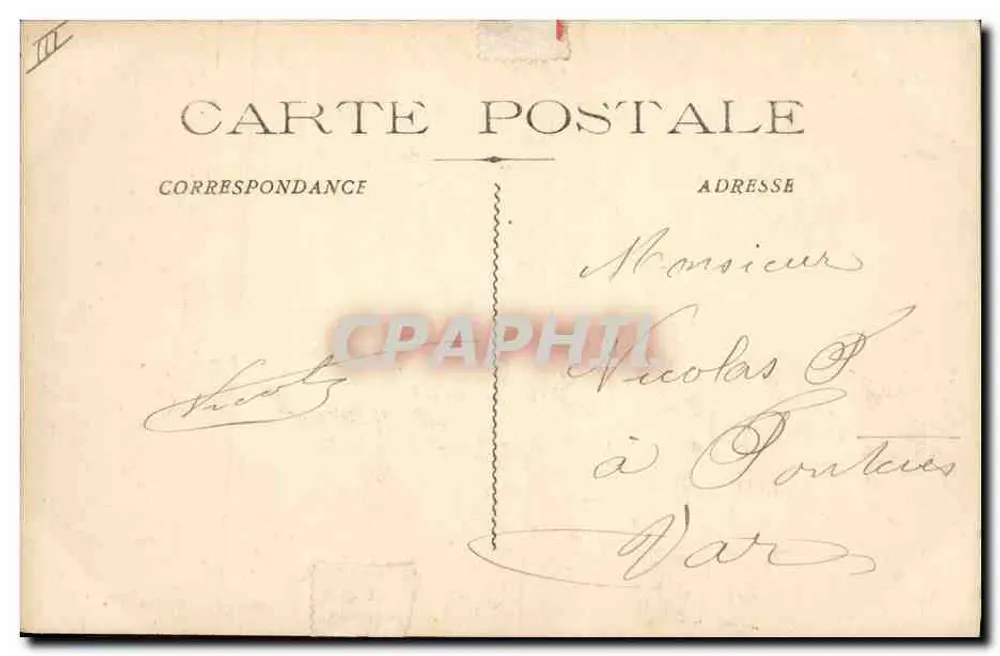 Französische Marine "Condé" Panzerkreuzer — Guende phot. Marseille - Rückseite