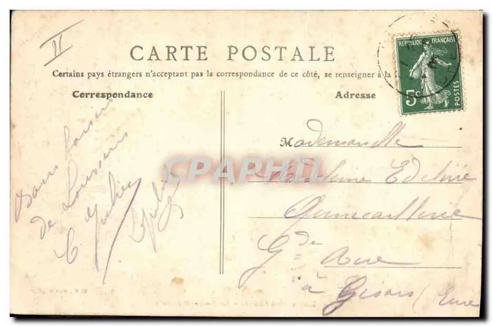 Louviers (Eure) — A Subprefeitura — B. K., Paris - Verso