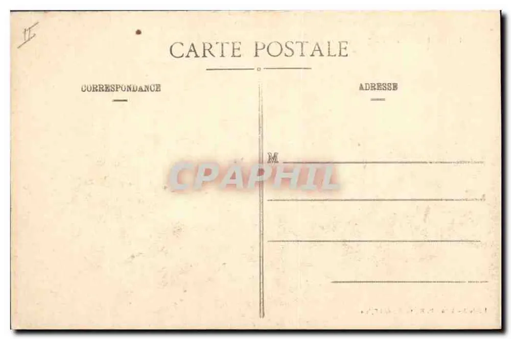 Lunéville — La Sottoprefettura in fiamme — Guerra 1914-1915 - Verso