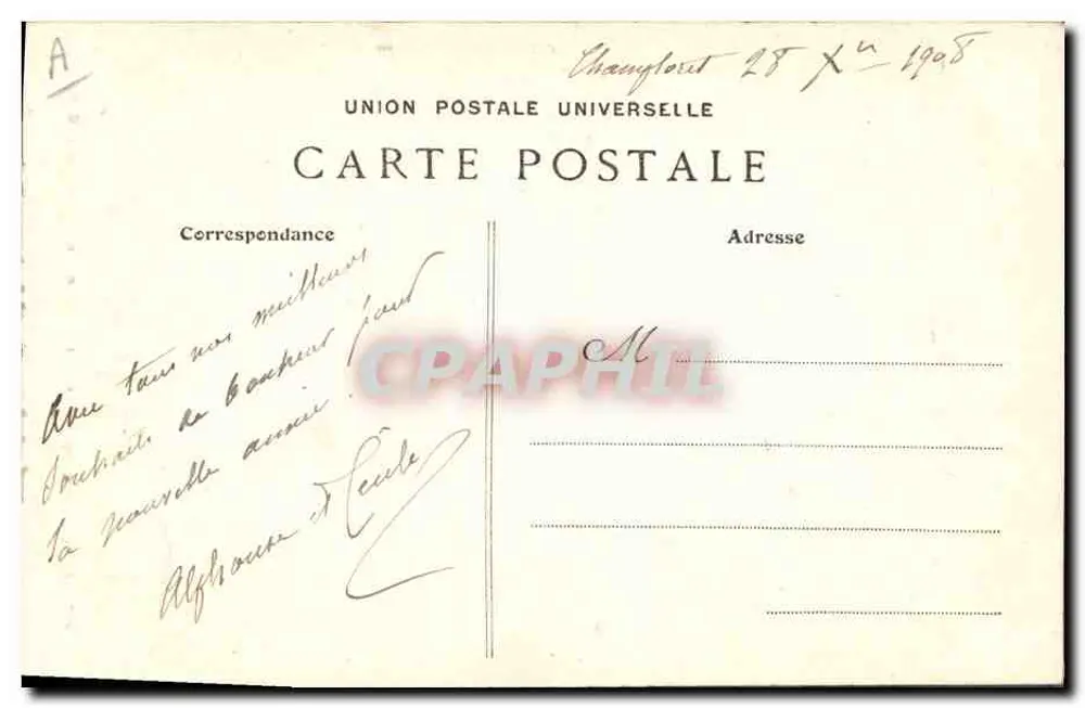 Junge Stadt FOUESNANT — Studie der Bretonischen Coiffes — Sammlung Villard, Quimper - Rückseite