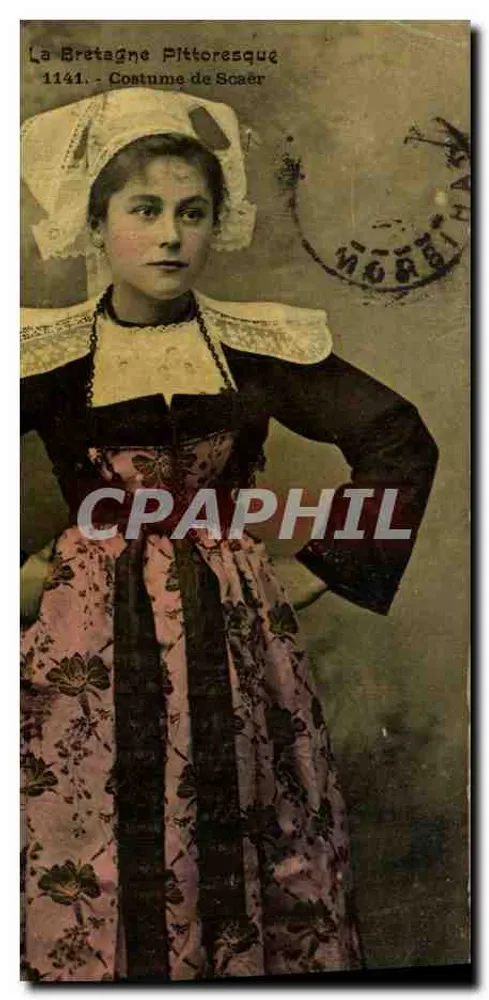 La Bretagne Pittoresque — Costume de Scaer — editor La Bretagne Pittoresque, n° 1141 - Frente