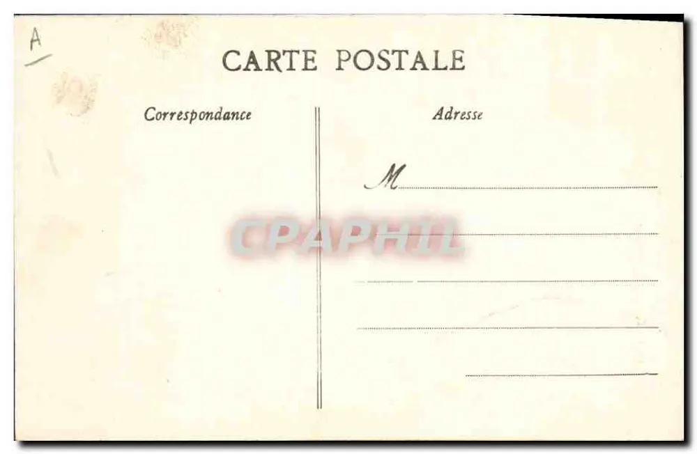 Traje de Scaër — La Bretagne Pittoresque — Coleção A. Waron, St-Brice - Verso