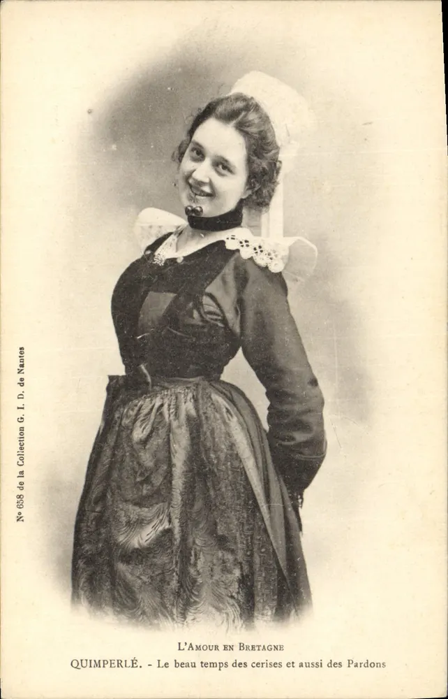 Liebe in der Bretagne — Quimperlé — Sammlung G. I. D. de Nantes, n° 6358 - Vorderseite