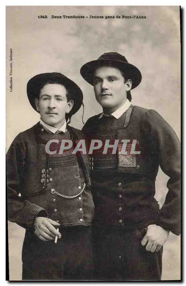 Deux Trandoués - Jungen von Pont-l'Abbé — Sammlung Villain, Quimper - Vorderseite