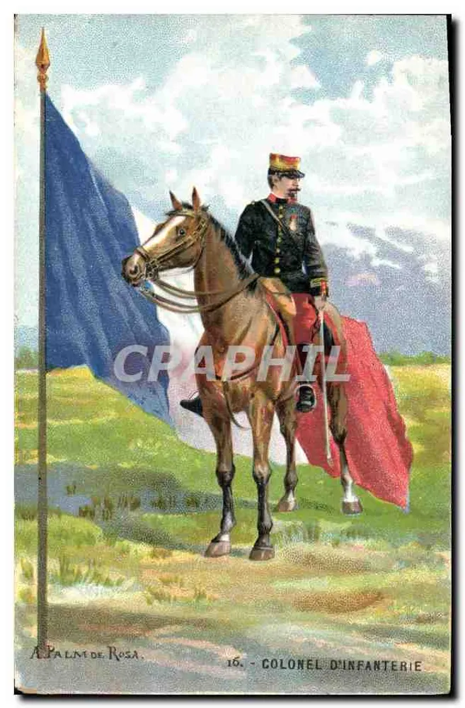 Coronel de Infantaria — A. Palm de Rosa, n°16 - Frente