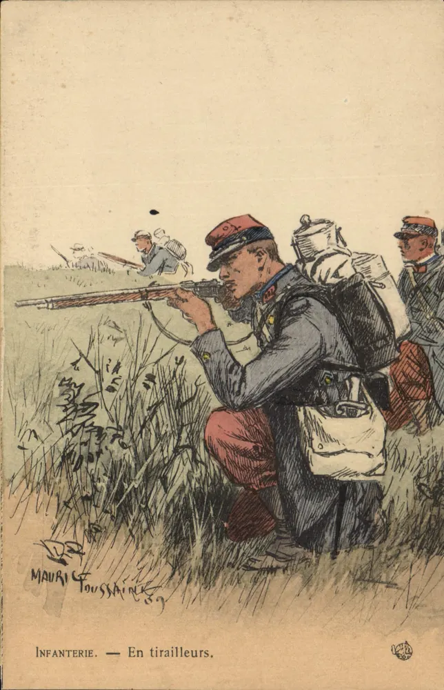 Infanterie — In Schützengraben — Mauri Toussaint - Vorderseite