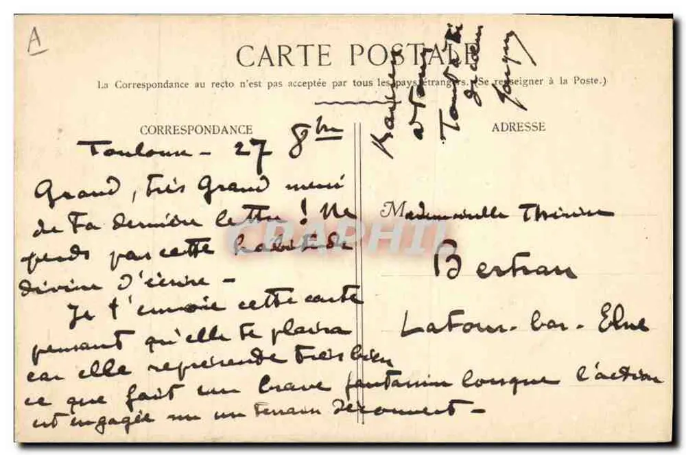 Infanterie — In Schützengraben — Mauri Toussaint - Rückseite