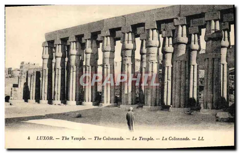 Luxor — O Templo — A Colunata — LL - Frente