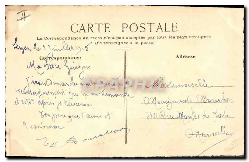 Bouquet von Margeriten — poetischer Text — unbekannter Verleger, n° 48 - Rückseite