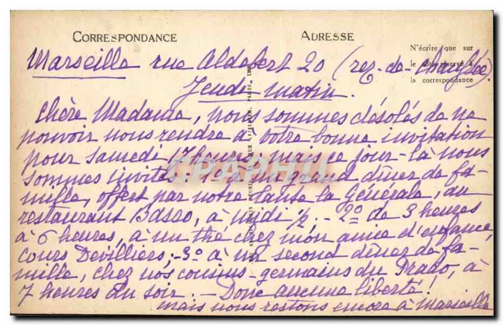 Das Schloss von der Murinaisstraße aus gesehen — LL — Tour d'Amélie Cava (Lure, F. Ponce - Polizei) - Rückseite