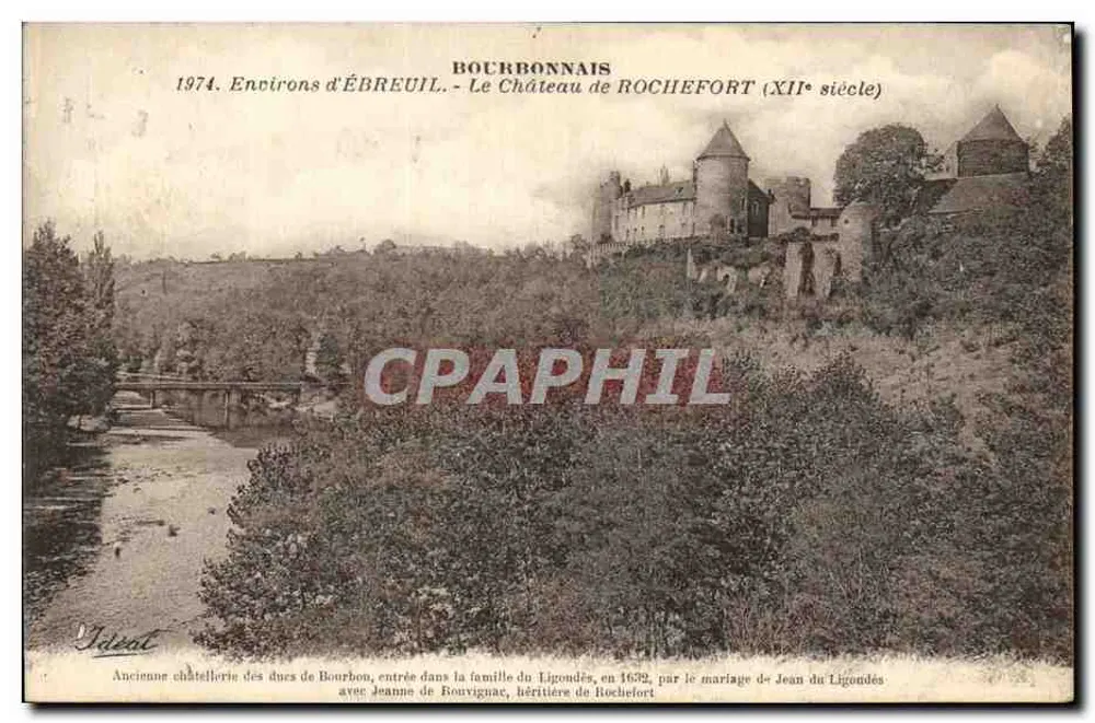 Schloss Rochefort — Umgebung von Ébreuil, Bourbonnais — Jolivet - Vorderseite