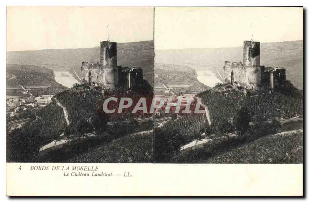 Bordes de la Mosela — El Castillo Landshut — LL. - Anverso