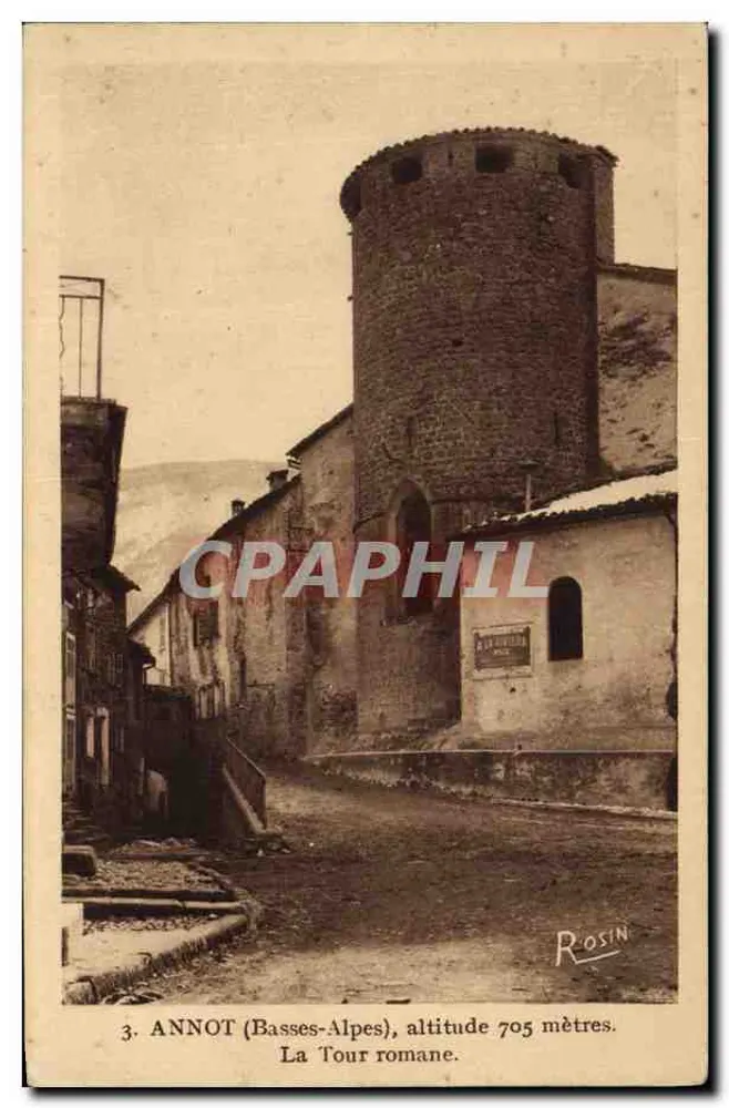 Annot (Basses-Alpes) — Die romanische Turm — Rosin - Vorderseite