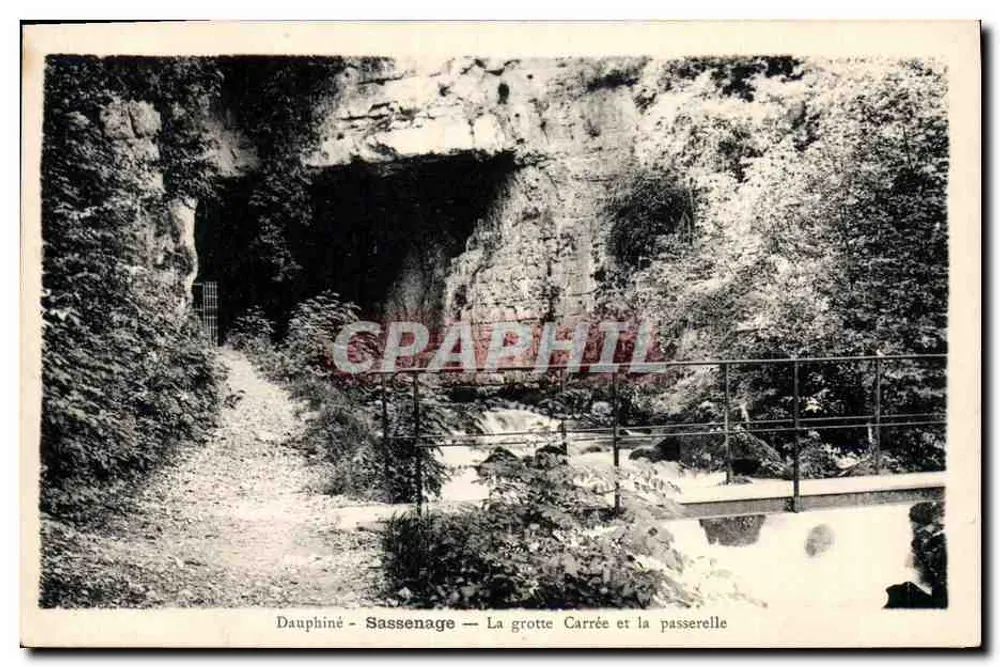 Dauphiné - Sassenage — Die Quadratische Höhle und die Brücke - Vorderseite