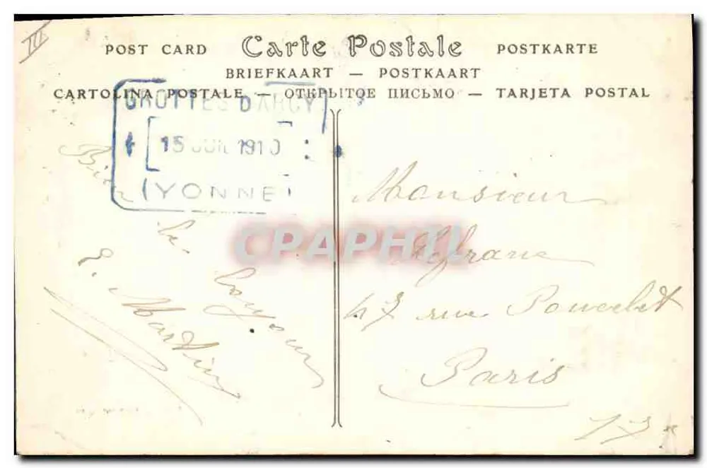 Arcy-sur-Cure — Le Grotte, il Calvario — ND Phot. - Verso