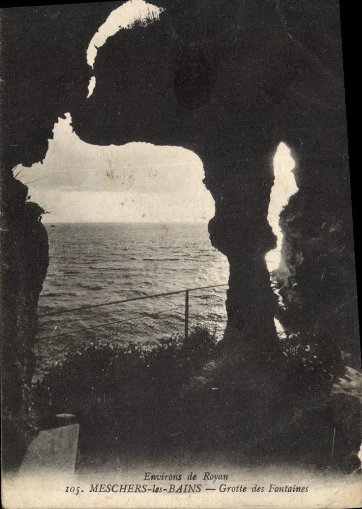 Umgebung von Royan — Grotte des Fontaines — Meschers-les-Bains — n°105 - Vorderseite