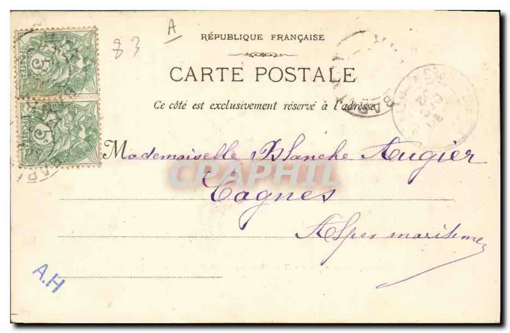 Draguignan - 288 - Nationale Straße & das Palast der Gerechtigkeit — Phototype E. Lacour - Marseille - Rückseite