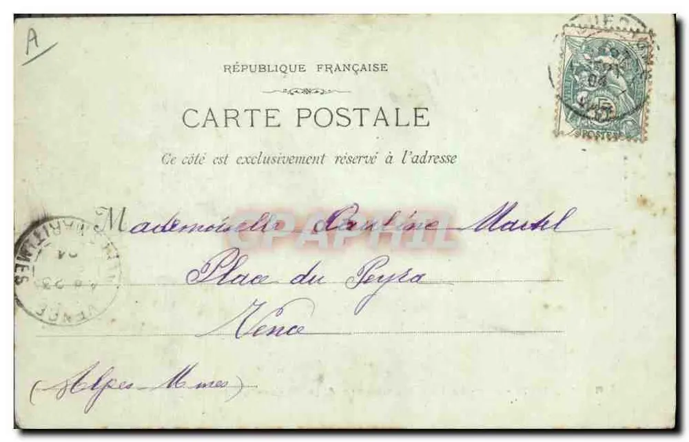 Draguignan — Nationalstraße & das Palast der Gerechtigkeit — Fot. Lacour, Marseille, n°288 - Rückseite