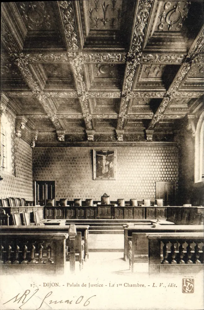 Dijon - Palast der Gerechtigkeit - Die 1. Kammer — L. V., Verlag - Vorderseite