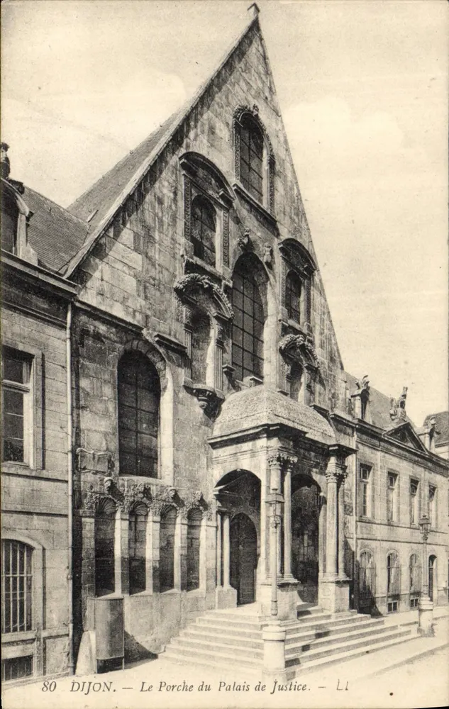 Dijon — Der Portal des Palasts der Gerechtigkeit — Verlag L.I. Nr. 80 - Vorderseite