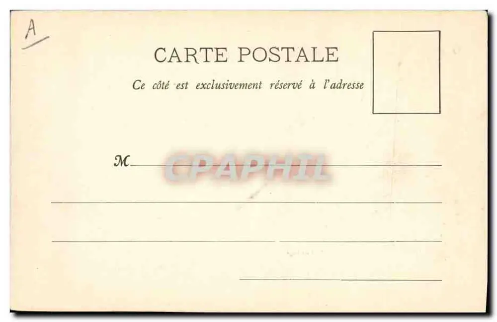 O navio "Condor" — Escarre francesa, 1900 — Cliché A. Bougault, Phototypie A. Bergaret et Cie, Nancy - Verso