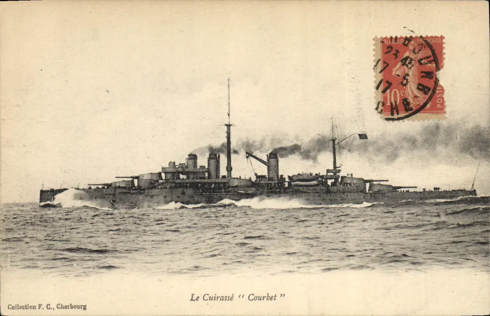 Der Panzerkreuzer "Courbet" — Cherbourg — Sammlung F. C., Cherbourg - Vorderseite