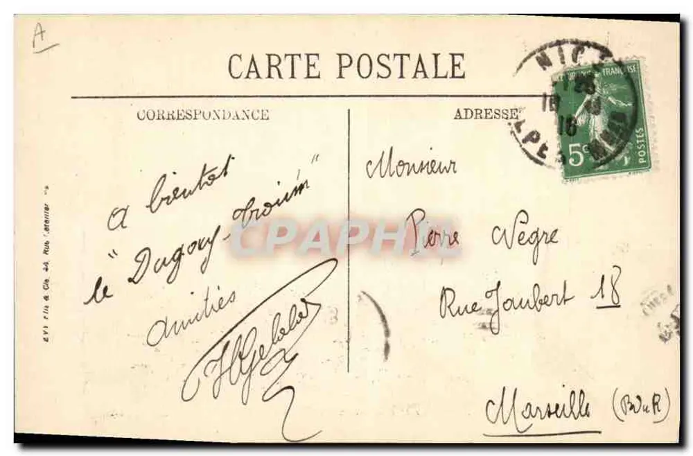 Kriegsmarine — Der "Châteaurenault" — LL. — Verlag A. V. Fils & Cie, Nîmes, Nr. 124 - Rückseite