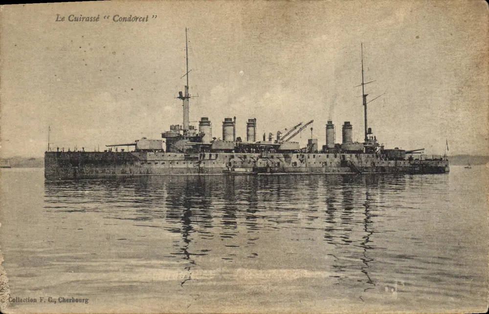 Il Cacciatorpediniere "Condorcet" — Cherbourg — Collezione F. G. - Recto
