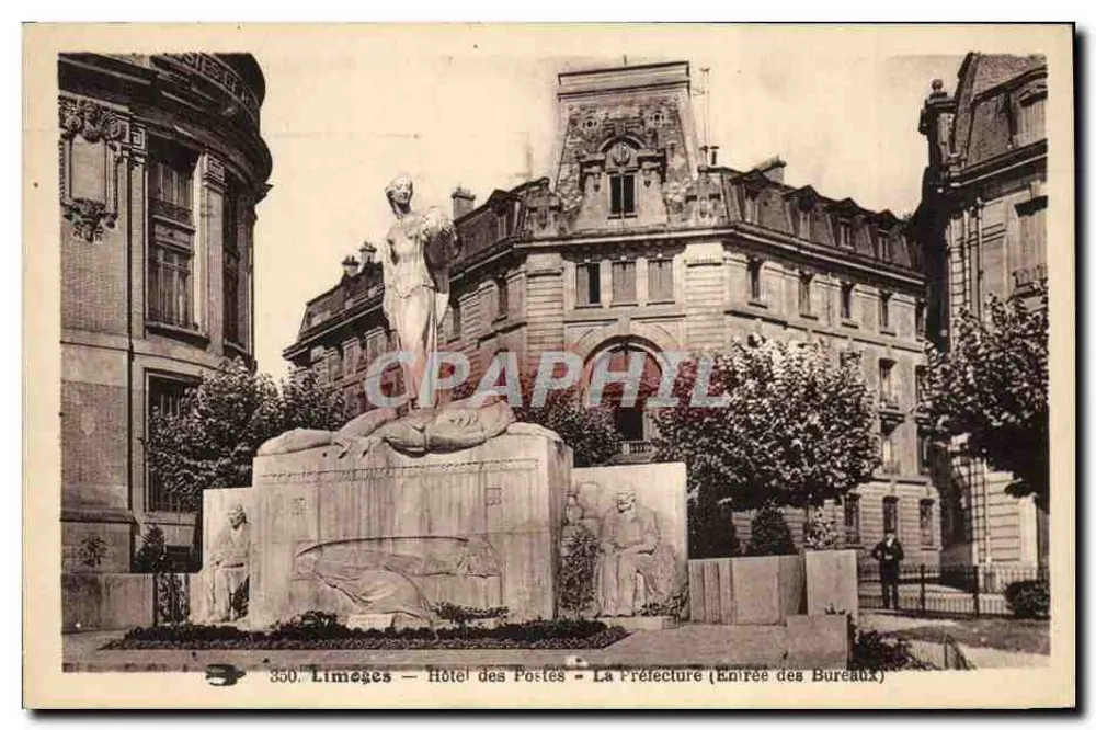 Limegues — Postamtshotel — Das Präfekturamt (Eingang zu den Büros) — 330 - Vorderseite