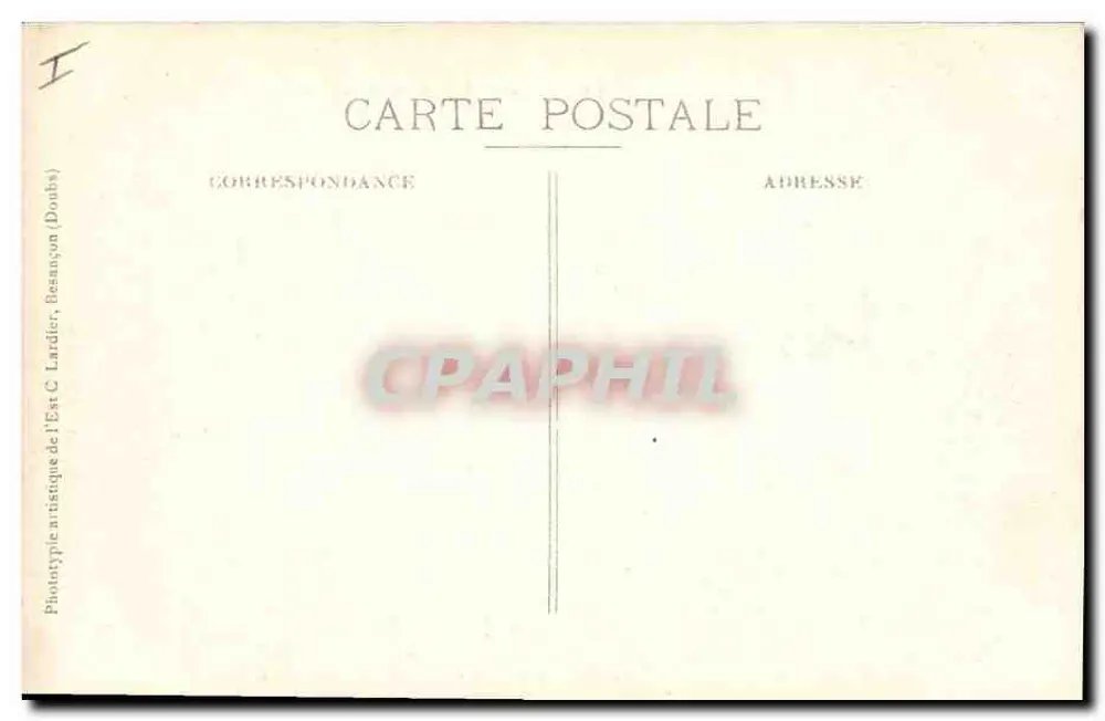 Lure — Die Unteren Präfektur und der See — La Haute-Saône Illustrée — C. L., B. - Rückseite