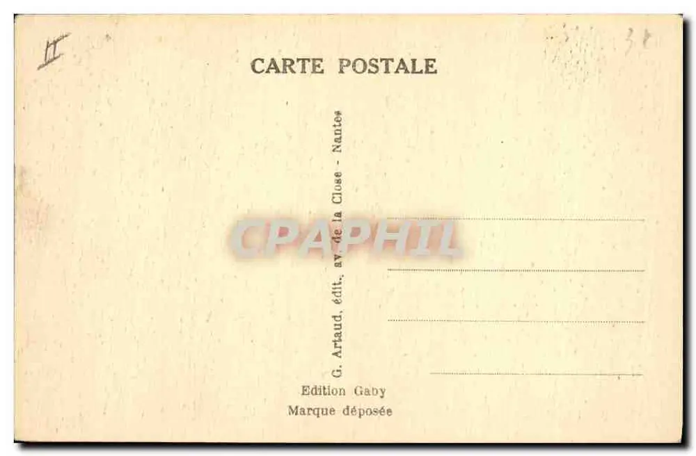 Petit Garçon et Fillette des environs d'AURAY — SABY — n°17 - Verso
