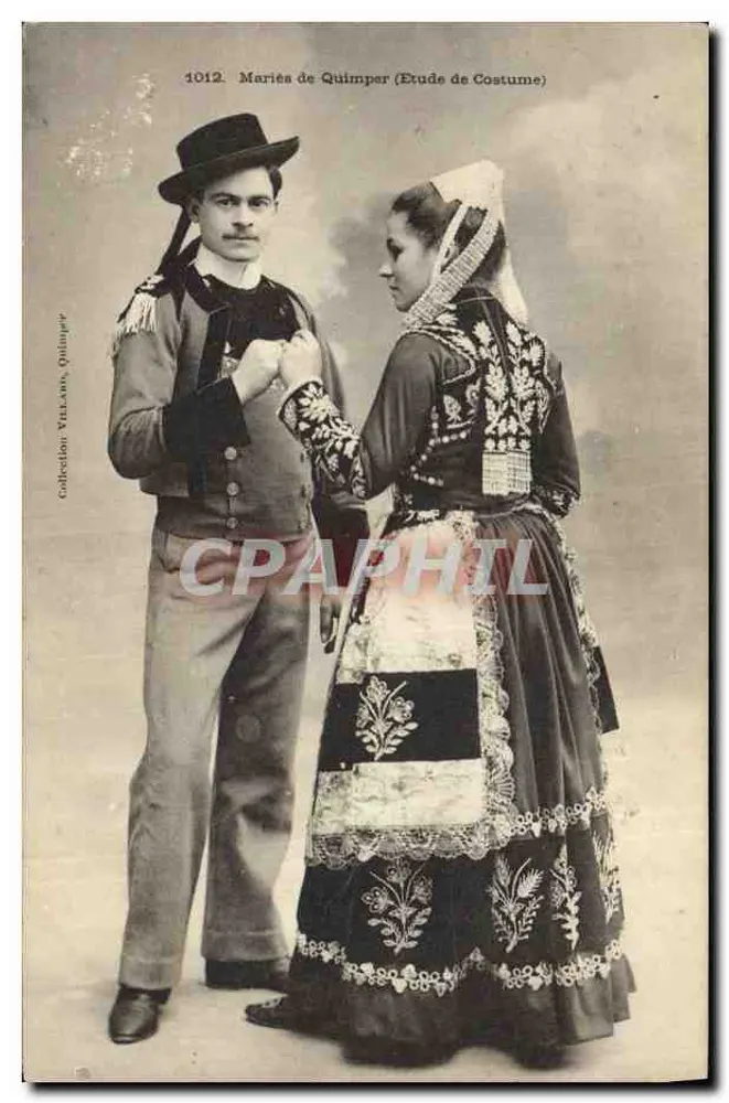 Casados de Quimper (Estudo de Traje) — Coleção VILLAMN, Quimper — n° 1012 - Frente
