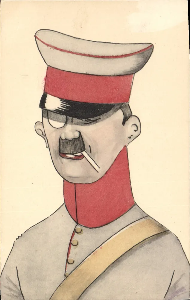 Soldado caricaturado — caricatura militar — Camille Cain, Nancy, n° 698-10 - Frente