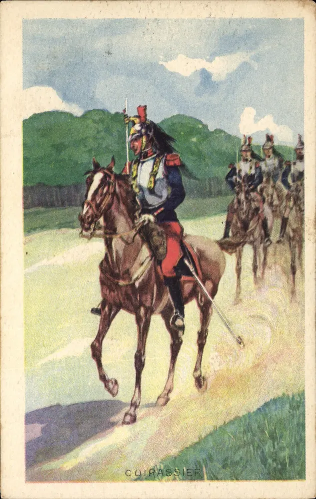 Cuirassier — cavaleiro em armadura — editor não identificado, n° de série 12289 - Frente