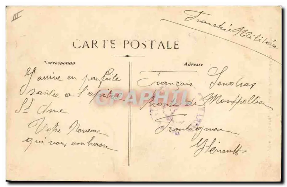I francesi in Alsazia — Agosto 1914 — Fototipia R. Roure, 31 Rue du Petit St-Jean, Marsiglia — Montuori - Verso