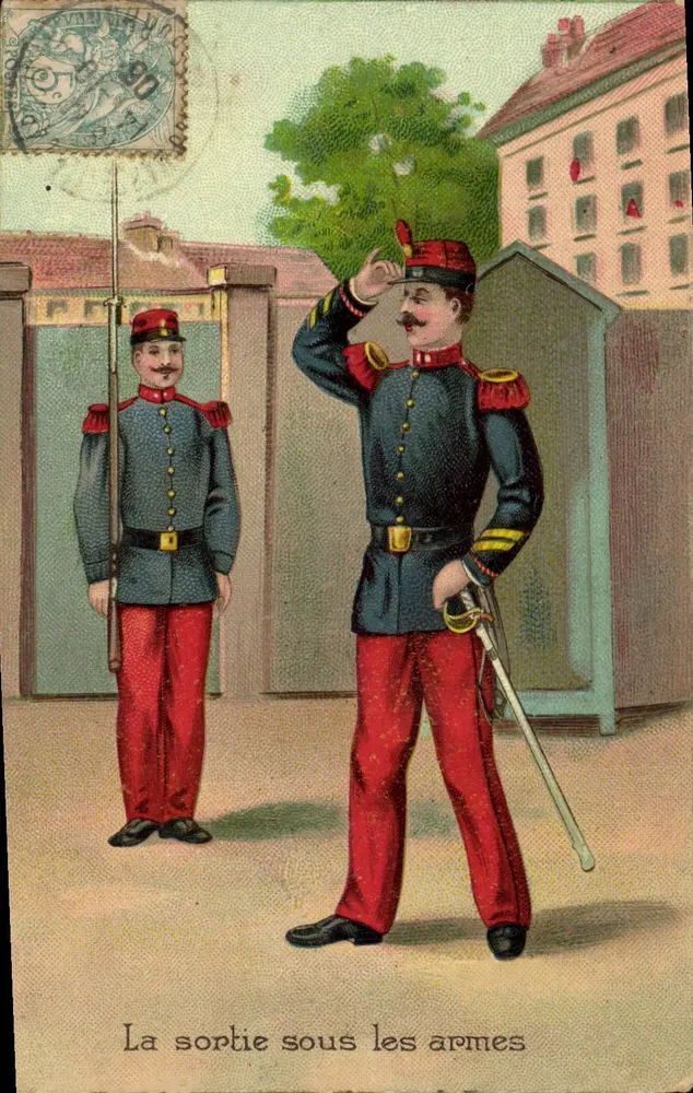 Soldados da Guarda Republicana — A saída sob armas — Editor não visível - Frente